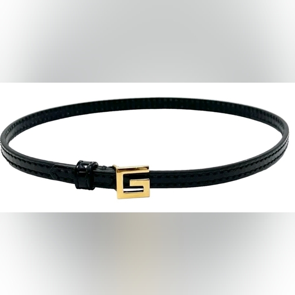 Gucci Jewelry - Authenticated Vintage Gucci Logo Choker Necklace Black Gold Leather